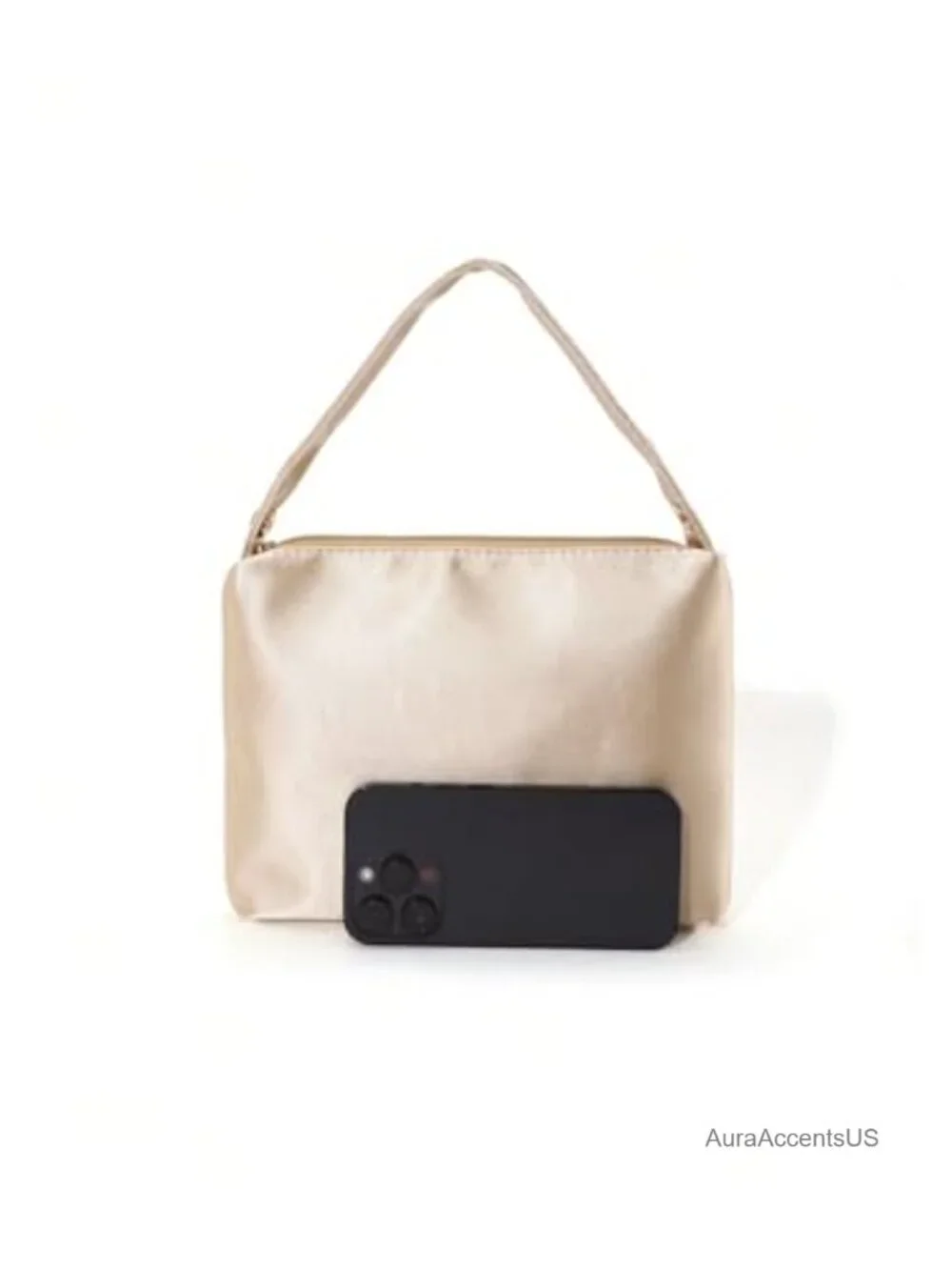 Faux Leather Clutch Evening Bag with Shoulder Strap
